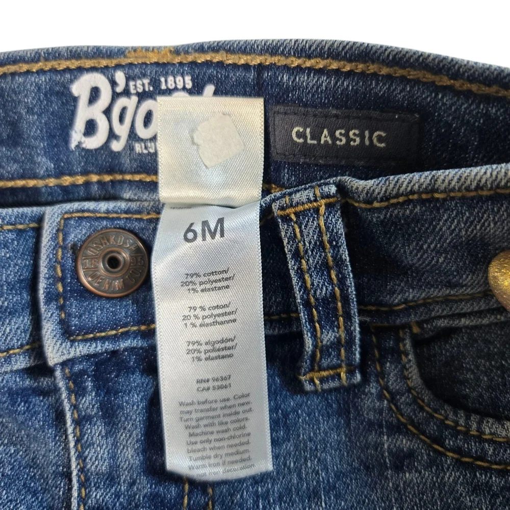 Kids B'gosh Blue Denim Shorts Sz 6m - Picture 3 of 4